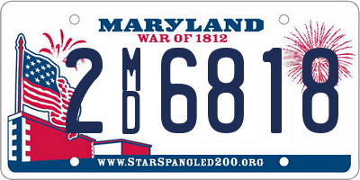 MD license plate 2MD6818