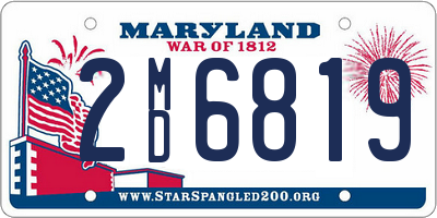 MD license plate 2MD6819