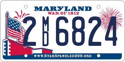 MD license plate 2MD6824