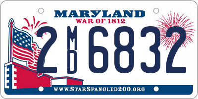 MD license plate 2MD6832