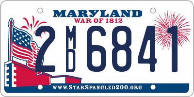 MD license plate 2MD6841