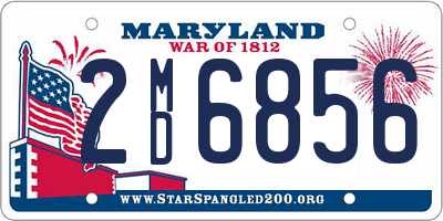 MD license plate 2MD6856