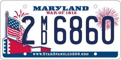 MD license plate 2MD6860