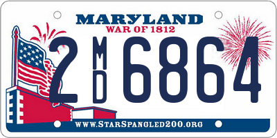 MD license plate 2MD6864