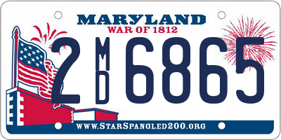 MD license plate 2MD6865