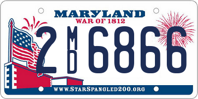 MD license plate 2MD6866