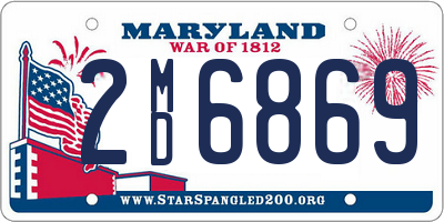 MD license plate 2MD6869