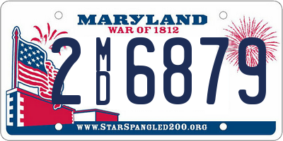 MD license plate 2MD6879