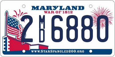 MD license plate 2MD6880