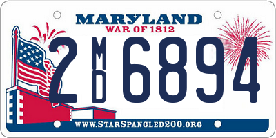 MD license plate 2MD6894