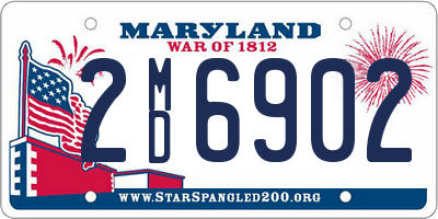 MD license plate 2MD6902