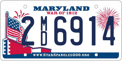 MD license plate 2MD6914