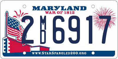 MD license plate 2MD6917