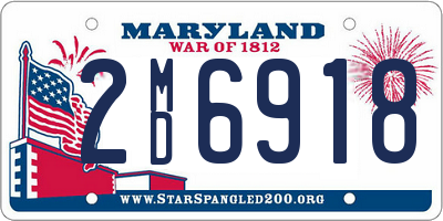 MD license plate 2MD6918