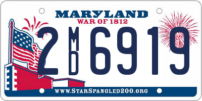 MD license plate 2MD6919