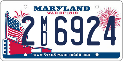 MD license plate 2MD6924