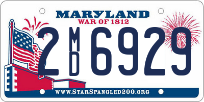 MD license plate 2MD6929