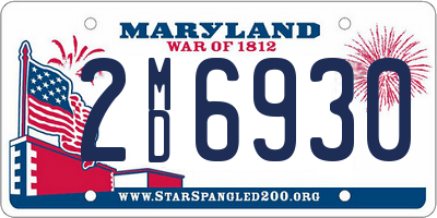 MD license plate 2MD6930