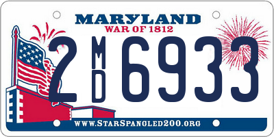 MD license plate 2MD6933