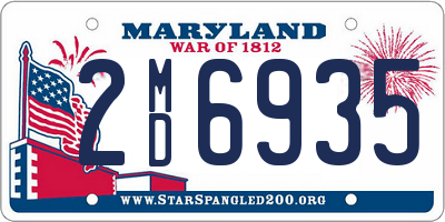 MD license plate 2MD6935