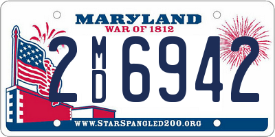 MD license plate 2MD6942