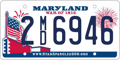 MD license plate 2MD6946