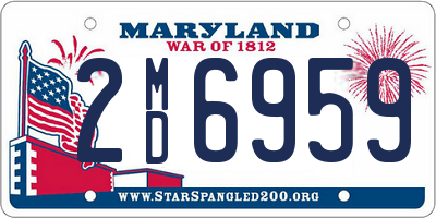 MD license plate 2MD6959