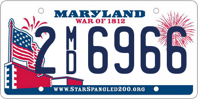 MD license plate 2MD6966