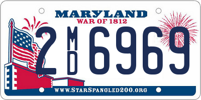 MD license plate 2MD6969