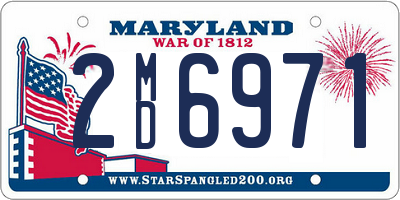 MD license plate 2MD6971