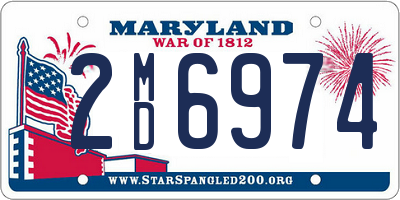 MD license plate 2MD6974