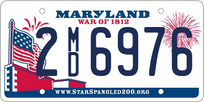 MD license plate 2MD6976