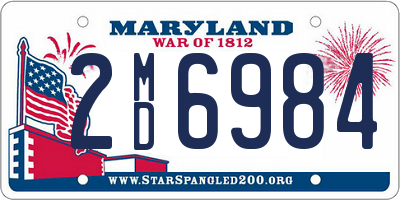 MD license plate 2MD6984