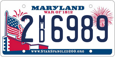 MD license plate 2MD6989