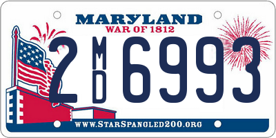 MD license plate 2MD6993