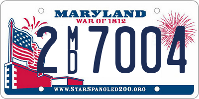 MD license plate 2MD7004