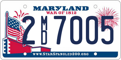 MD license plate 2MD7005