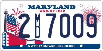 MD license plate 2MD7009