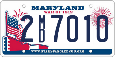 MD license plate 2MD7010