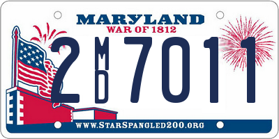 MD license plate 2MD7011