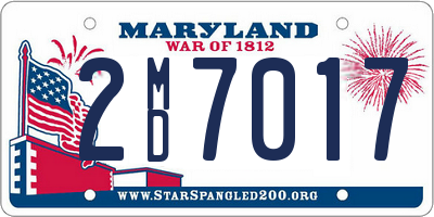 MD license plate 2MD7017