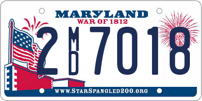 MD license plate 2MD7018