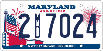 MD license plate 2MD7024