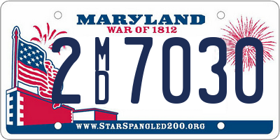 MD license plate 2MD7030