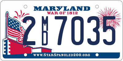 MD license plate 2MD7035