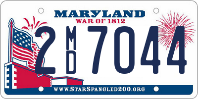 MD license plate 2MD7044