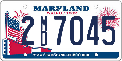 MD license plate 2MD7045