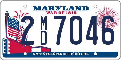 MD license plate 2MD7046