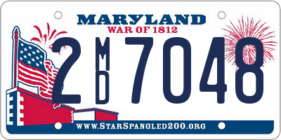 MD license plate 2MD7048