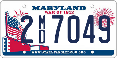 MD license plate 2MD7049